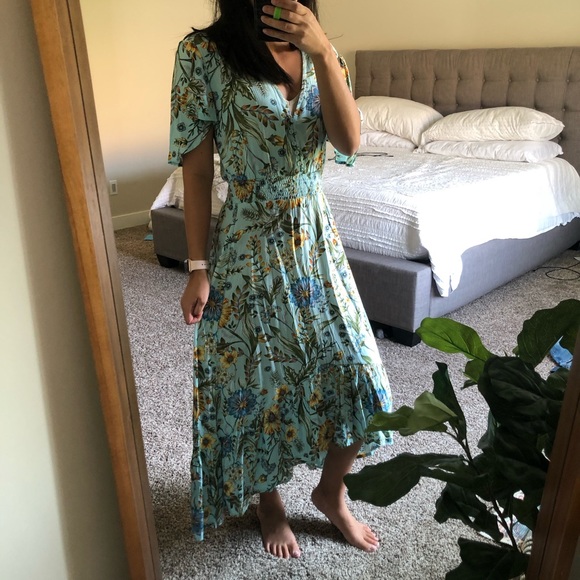 NEW NEVER WORN floral print maxi dress - Picture 2 of 4